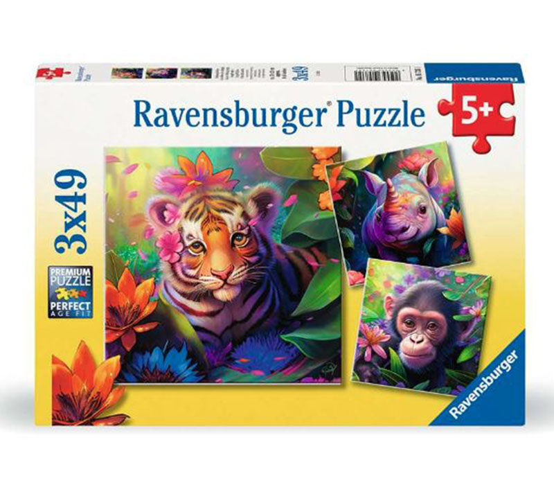 Ravensburger Jungle Babies Puzzle Set - 3 Puzzles
