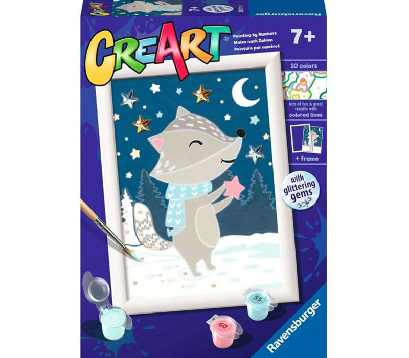 Ravensburger Cute Badger CreArt Paint by Number Kit