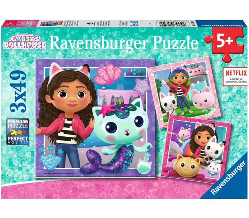 Ravensburger Gabbys Dollhouse Puzzle Set - 3 Puzzles