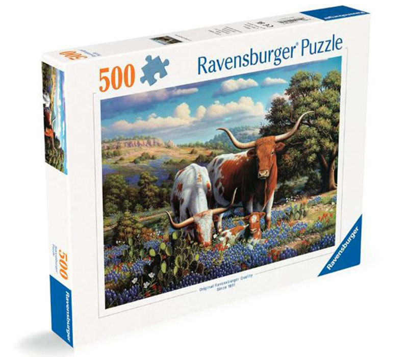 Ravensburger Loving Longhorns Puzzle - 500 Piece