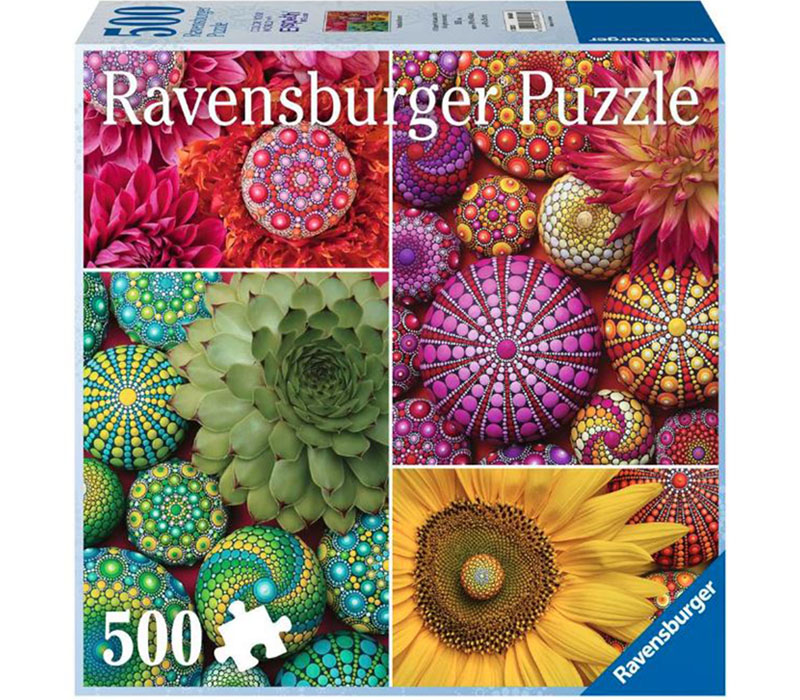 Ravensburger Color Your World Series Mandala Blooms Puzzle - 500 Piece