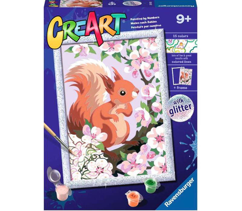 Ravensburger Spring Squirrel CreArt Painting Number