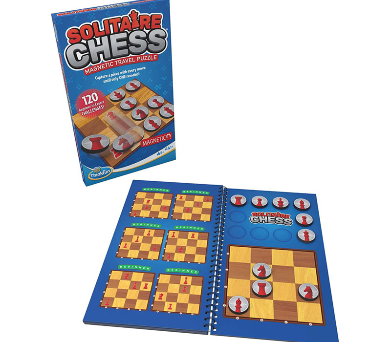 Game Solitaire Chess Magnetic Travel Puzzle