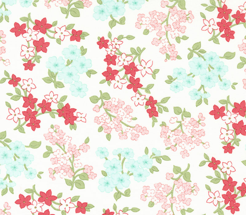 Light Hearted Gather Floral on Cream