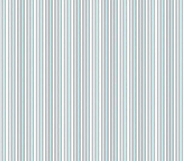 Doodle Baby Flannel Stripe in Grey Aqua and White