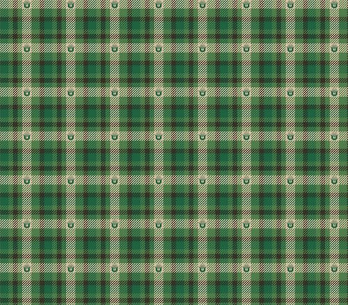 Smokey the Bear Only You Plaid In Forest Green