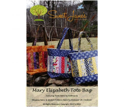 Sweet Janes Mary Elizabeth Tote Bag Sewing pattern #SJ062