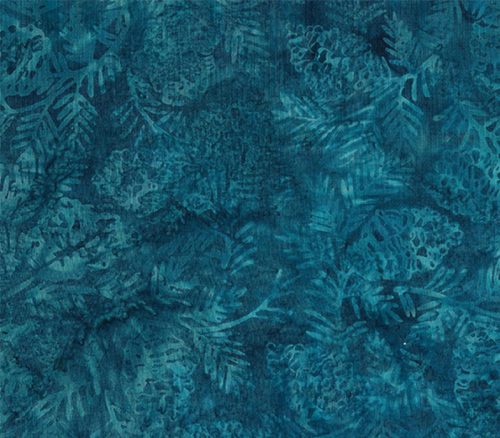 Oasis Batiks Pinecones in Bridgewater Teal