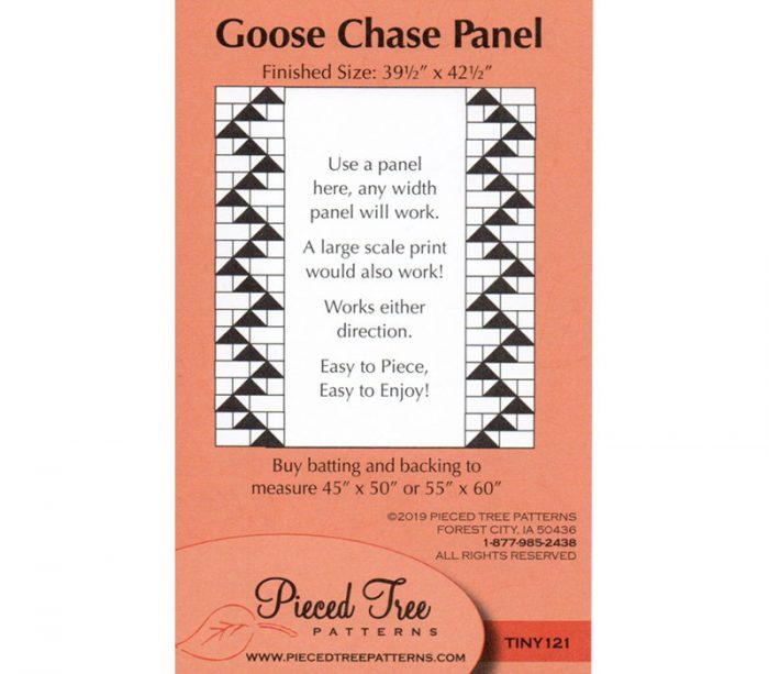 Pieced Tree Goose Chase Panel Sewing Pattern #TINY121
