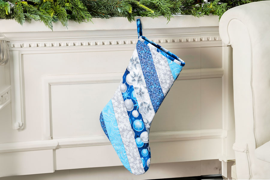 Sew this: June Tailor Quilt-as-you-Go Christmas Stocking