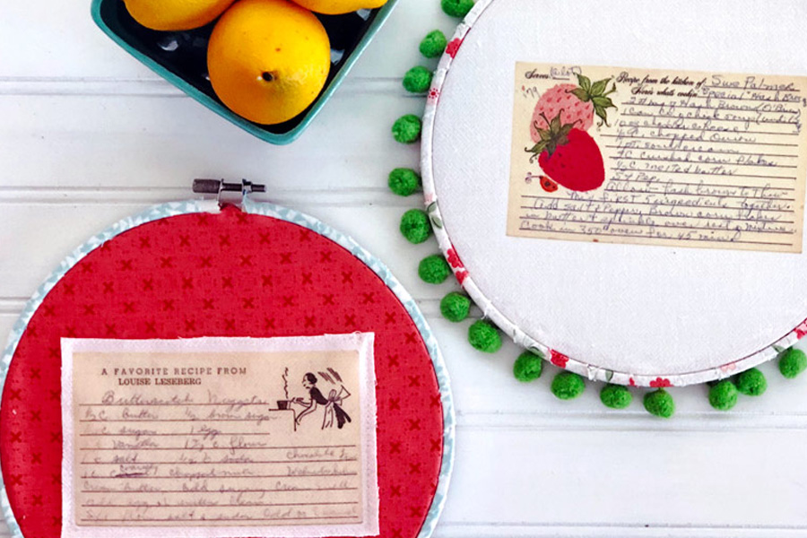 Embroidery Hoop Recipe How to