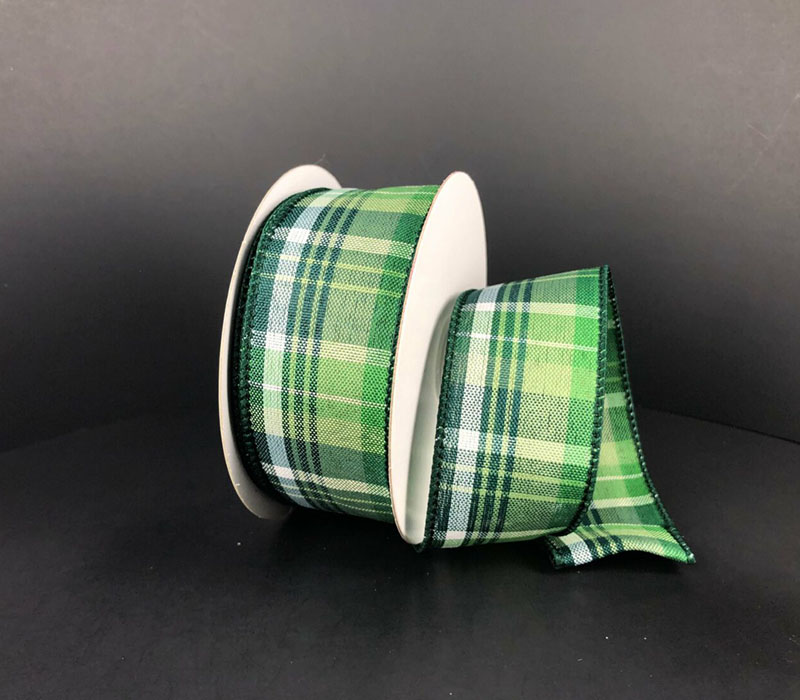 Ribbon - Moss Sage and Green Jamie Plaid