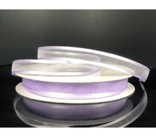 Ribbon - Lavender Satin Edge Sheer 3/8-inch