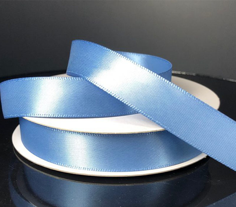 Satin ribbon 15mm dusty blue 5m