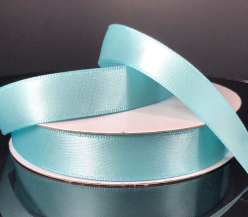 Ribbon - Aqua Double Face Satin 5/8-inch