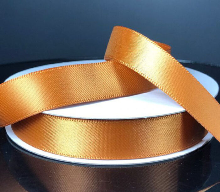 Ribbon - Copper Double Face Satin 5/8-inch