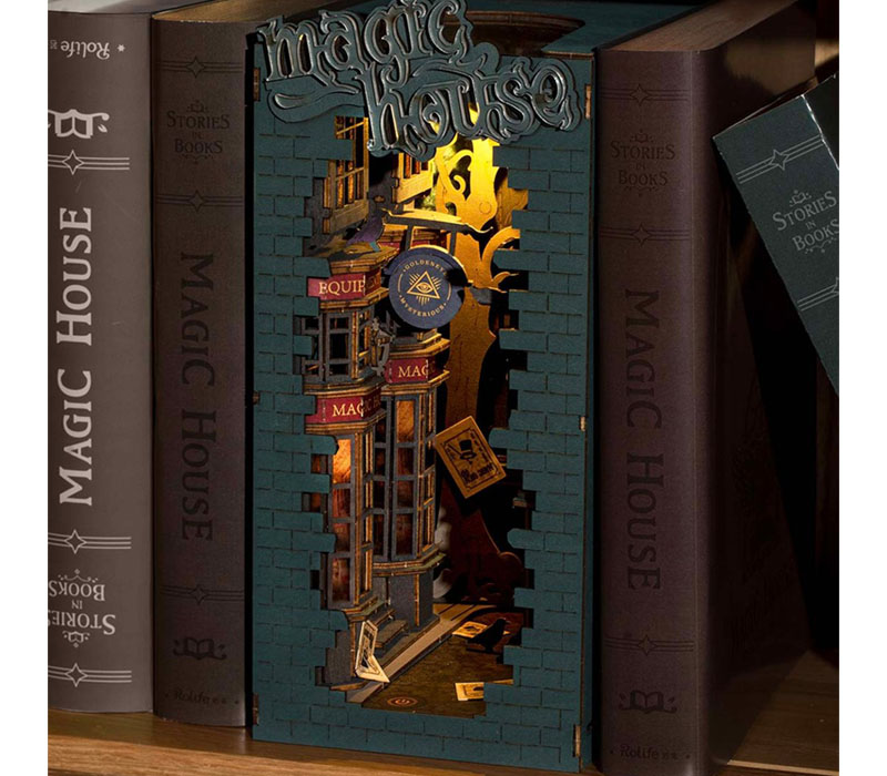 Magic House DIY Wooden Book Nook Kit – Fifijoy