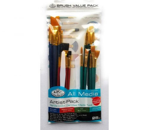 Royal Brush All Media Brush Value Pack Set - 25 Piece