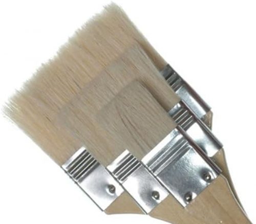 Royal Brush Large Area White Taklon Flat Brush Set - 3 Piece