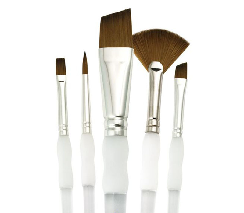Royal Brush Gold Sable Angular Brush Set - 5 Piece