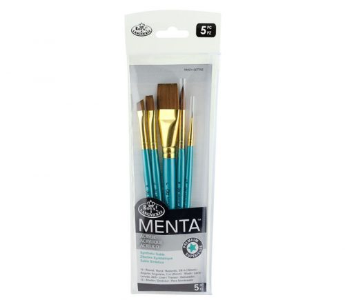 Menta Long Handle Variety Set - Synthetic Sable - 5 Piece
