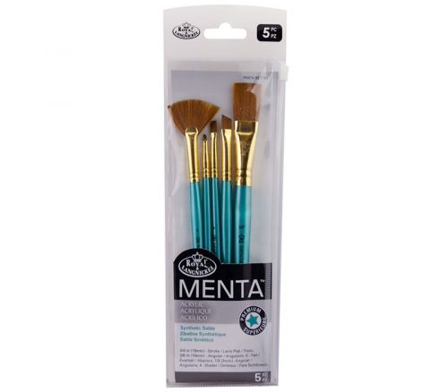 Menta Long Handle Variety Set - Synthetic Sable - 5 Piece