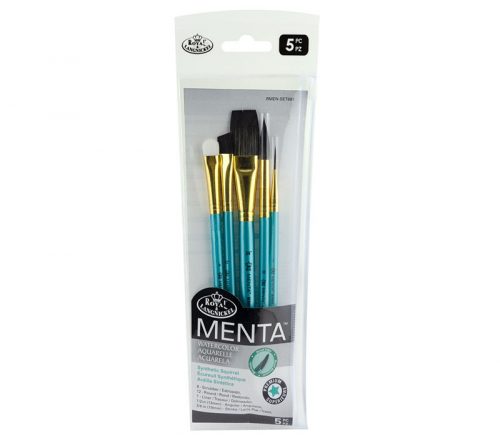 Menta Long Handle Variety Set - Synthetic Squirrel - 5 Piece