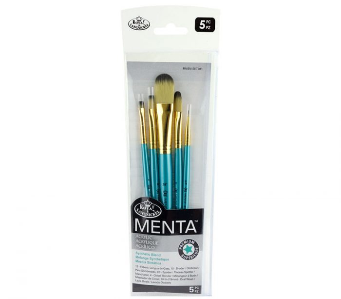 Menta Long Handle Variety Set - Synthetic Blend - 5 Piece