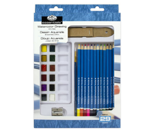 Royal Essentials Drawing and Sketching Art Sets - Watercolor - 29 Piece