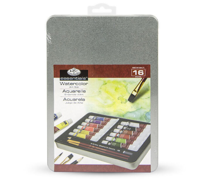 Royal Essentials Medium Art Tin Sets - Watercolor - 16 Piece