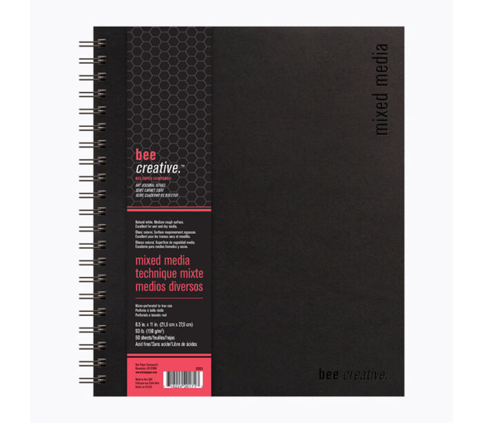 Mixed Media Hardbound 93# Paper Pad - 8.5-inch x 11-inch