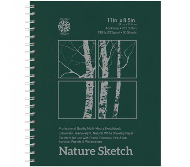 Pentalic Nature Sketch 130# Paper Pad 50/sheets (view sizes)