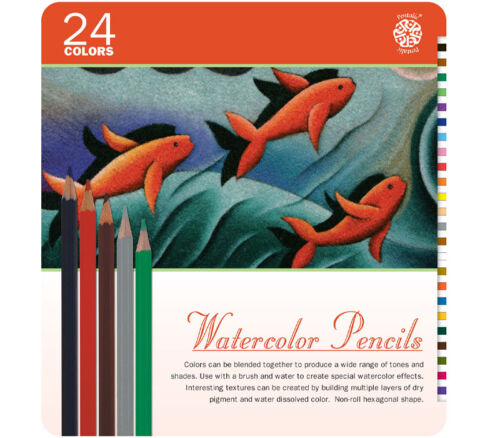 Watercolor Pencil Tin Set - 24 Piece