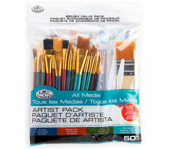 Royal Artist Value Pack Brush Set - 50 Piece