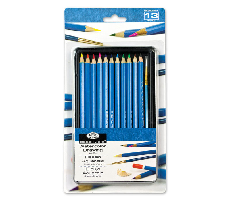 Watercolor Pencil Tin Set - 13 Piece