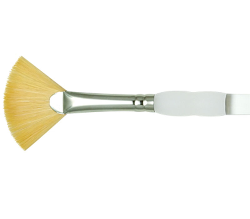Soft-Grip Short Handle Brush - Fan 6