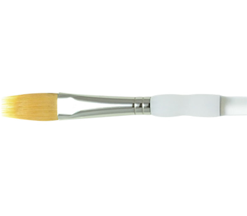 Soft-Grip Short Handle Brush - Filbert Comb 3/8-inch