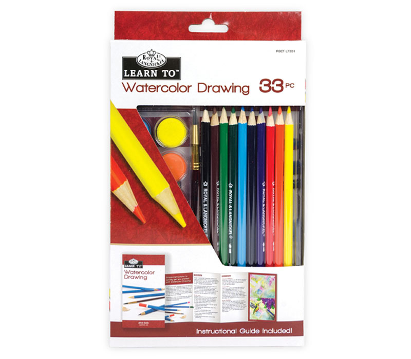 Royal Learn To Watercolor Drawing Set - 33 Piece