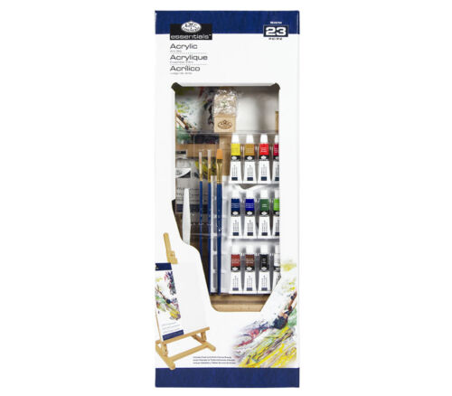 Essentials Large H Frame Easel Acrylic Painting Art Set - 23 Piece