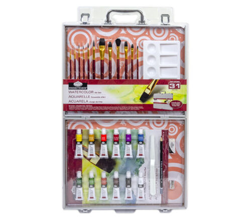 Essentials Aluminum Box Set - Watercolor - 32 Piece