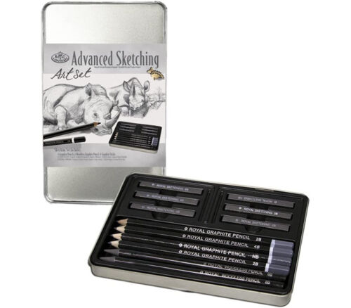 Graphite Drawing Tin Set - 13 Piece