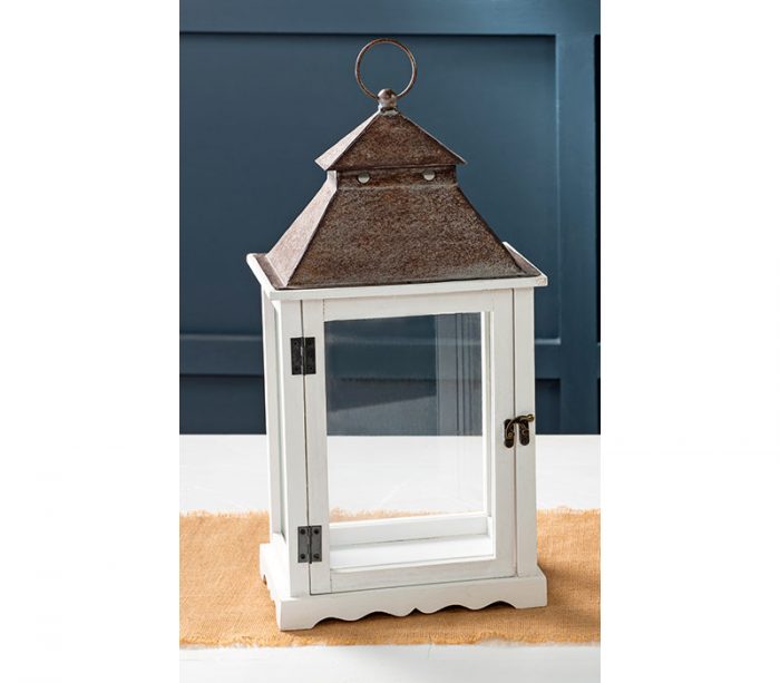 White Scalloped Lantern