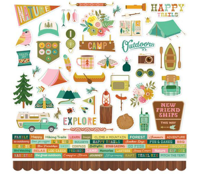 Simple Stories Stickers - Trail Mix