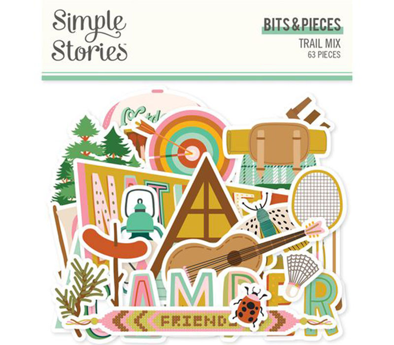 Simple Stores Chipboard Bits and Pieces - Trail Mix