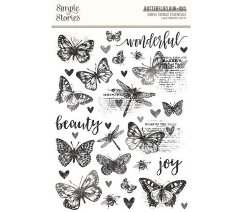 Simple Stories Rub-ons - Butterflies
