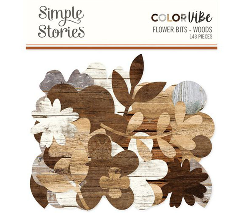 Simple Stores Chipboard Bits and Pieces - Flowers Woods