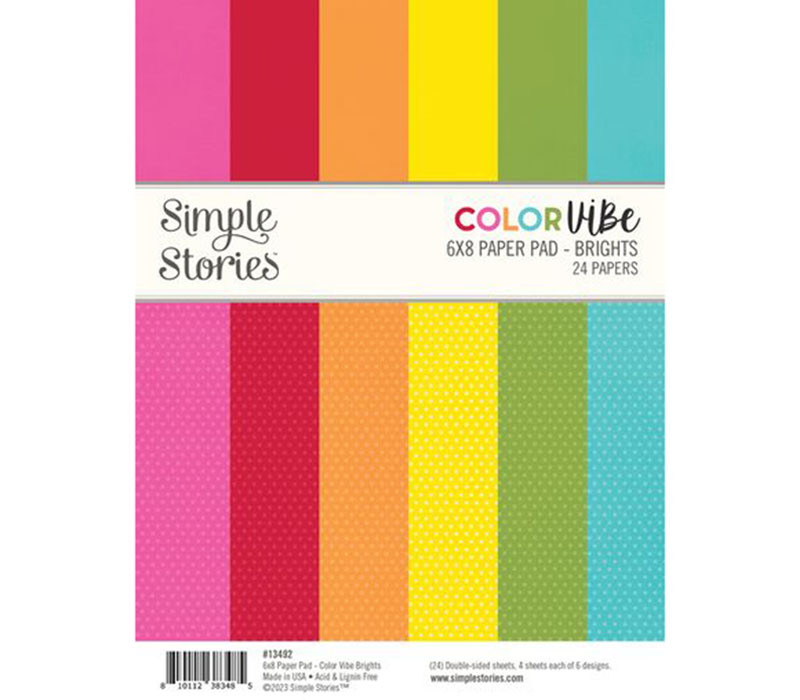 Simple Stories Color Vibe Paper Pad - Brights