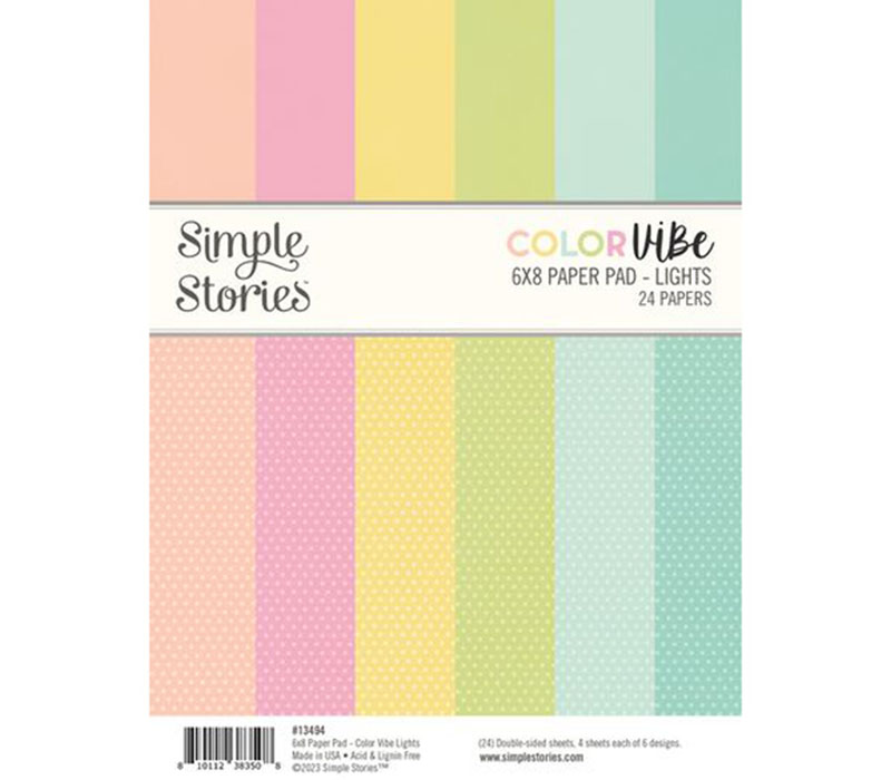 Simple Stories Color Vibe Paper Pad - Lights