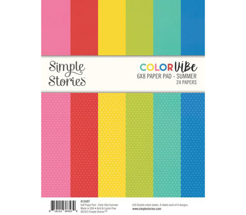 Simple Stories Color Vibe Paper Pad - Summer