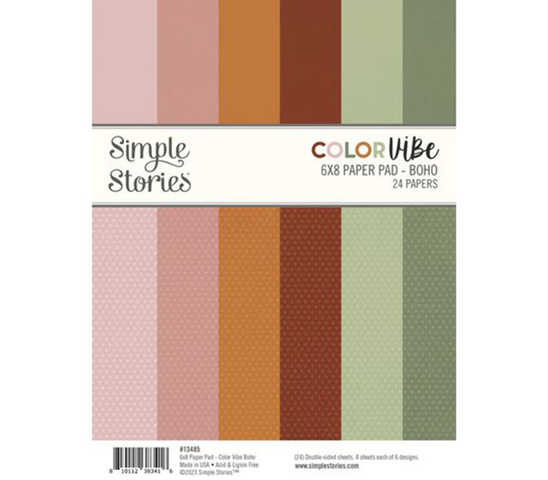 Simple Stories Color Vibe Paper Pad - Boho